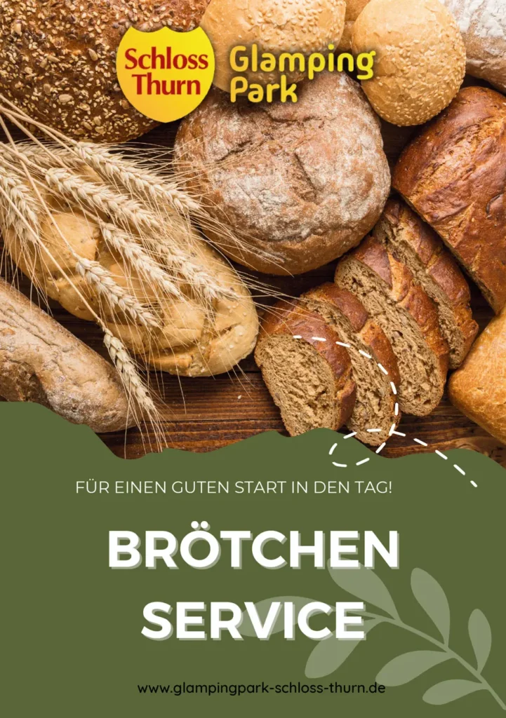 Brötchen Service - Verschiedene Brote und Brötchen auf einem Holztisch